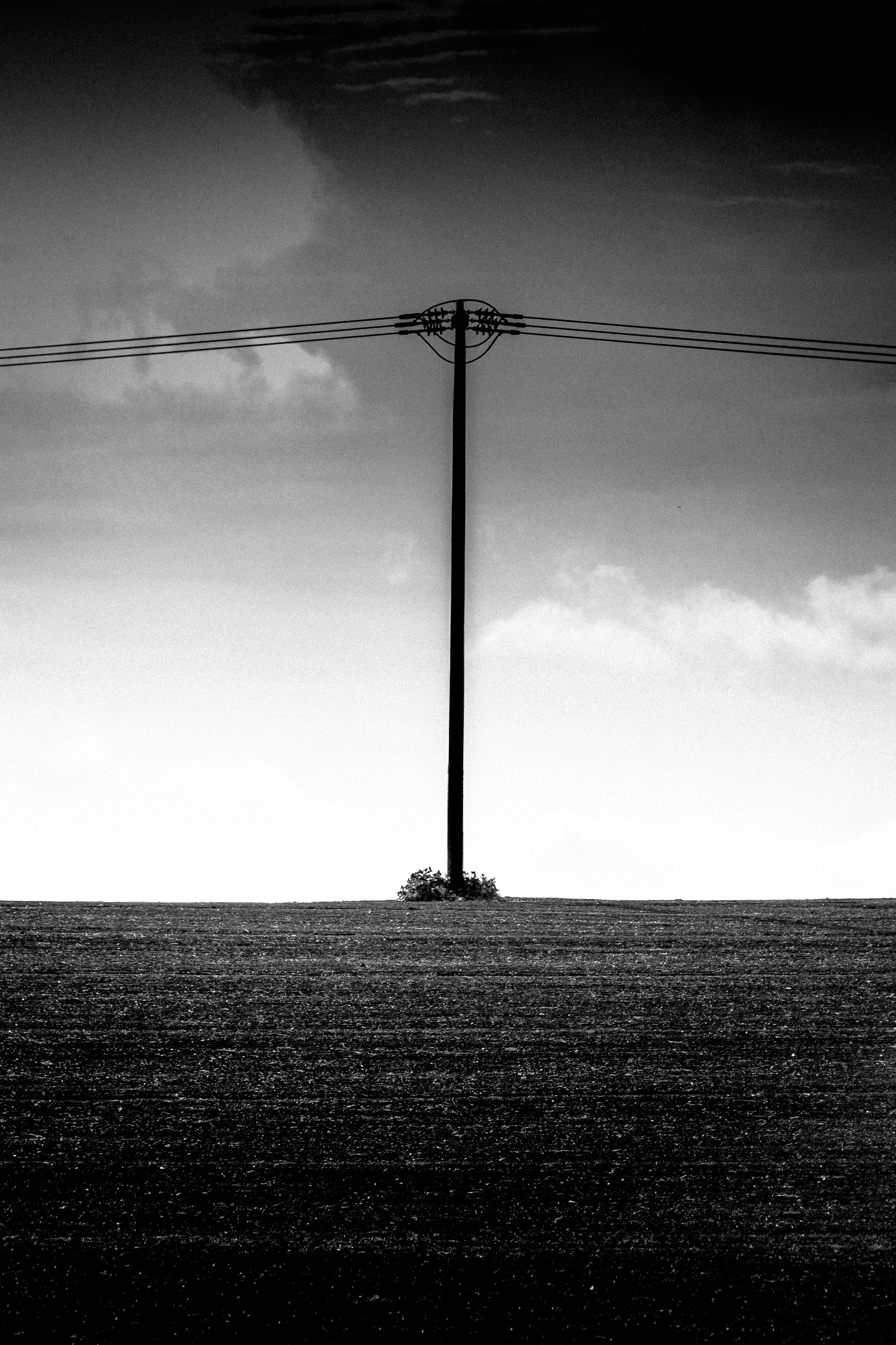 Power pole minimalism.